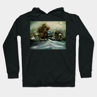 Snow-Lit Midnight Hoodie